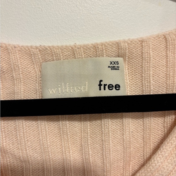 Wilfred free 100% Merino Wool Oversized Ribbed Sweater - Cream. - Picture 3 of 12